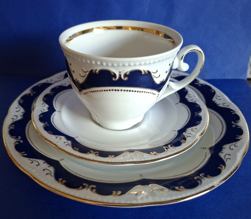 Mitterteich kobalt blau gold